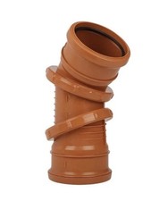 FLOPLAST Underground Drain 110mm Multi Adjustable Bend Fast Post VAT Inc