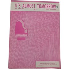 1953 It's Almost Tomorrow Wade Buff Gene Adkinson Vintage Sheet Music