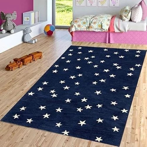 Star Print Carpet For Kids Room 100% Woolen Carpet Different Color Free Shipping