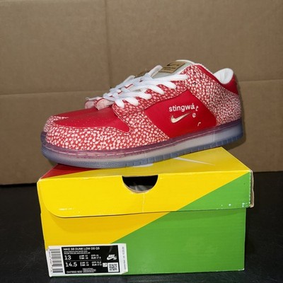 Nike SB Dunk Low Stingwater Magic Mushroom Red White Sail DH7650-600 Size 13M