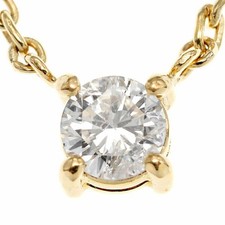 18K YG Diamond Necklace 42cm D0.24ct 1P Diamond