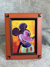 Vintage Disney Mickey Mouse Ear Beveled 5  X 7  Photo Frame