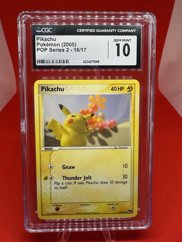 Pikachu graded CGC 10 for sale on eBay