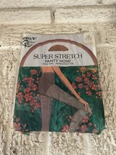 Vtg 1970s Super Stretch Pantyhose Sheer Size M to Tall 120 - 150 lbs Golden Rose