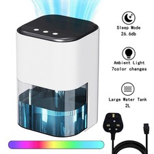 2000ml Dehumidifier Electric Air De-Humidifier Portable Quiet Dehumidifier Home