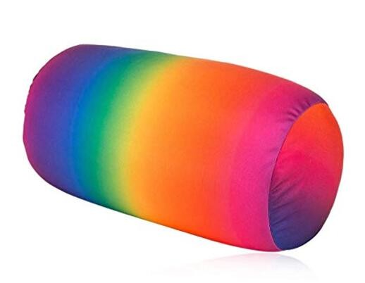 Squish Microbead Pillow Neck Lumbar Body Sopport Microbead Bolster 7 * Rainbow