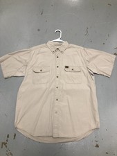 Wrangler Riggs Workwear Tan Button Up Size Large Men  s