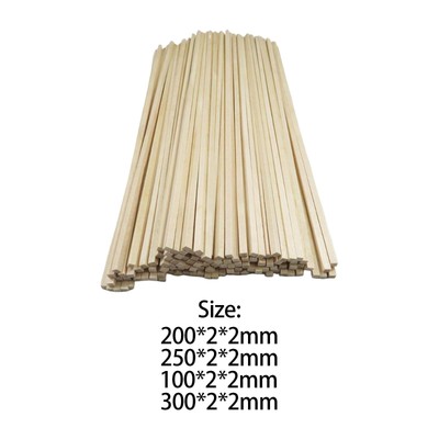 100x Unfinished Holz Sticks Woodcrafts holz Dübel Sticks Hartholz Streifen für
