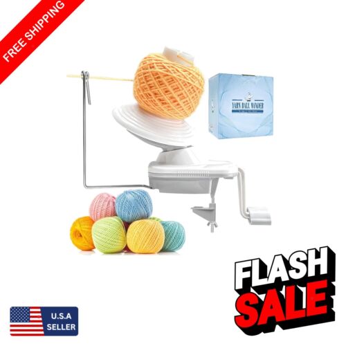 Compact Yarn Winder - Easy Installation & Quiet Operation for Knitting Lovers