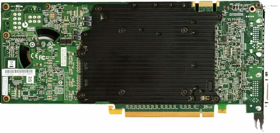  NVIDIA Tesla C2050 3GB graphics card GPU computing card display rendering - Image 2 of 4
