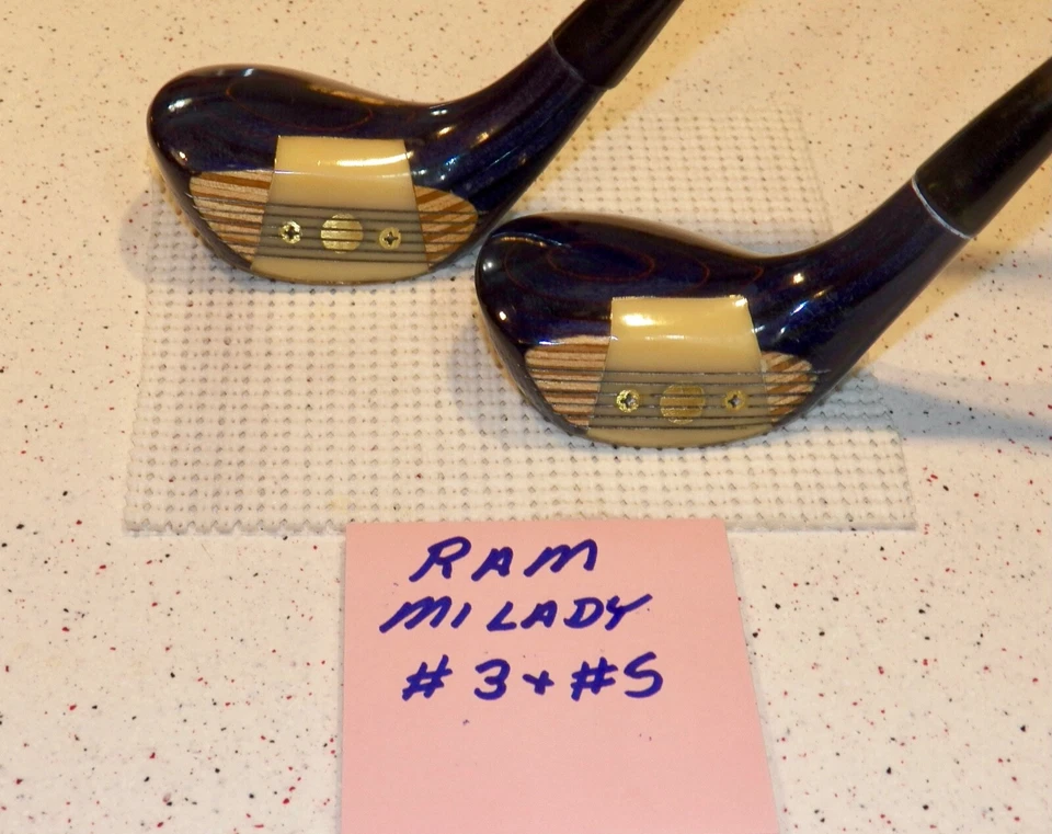 Ram MiLady #3 & #5 Driver True Temper RamLite Steel Shafts ~ 2 Clubs #39 - Image 2 of 4