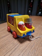 Rare Vintage 1977 Kiddicraft Circus Train Clown And Ring Master