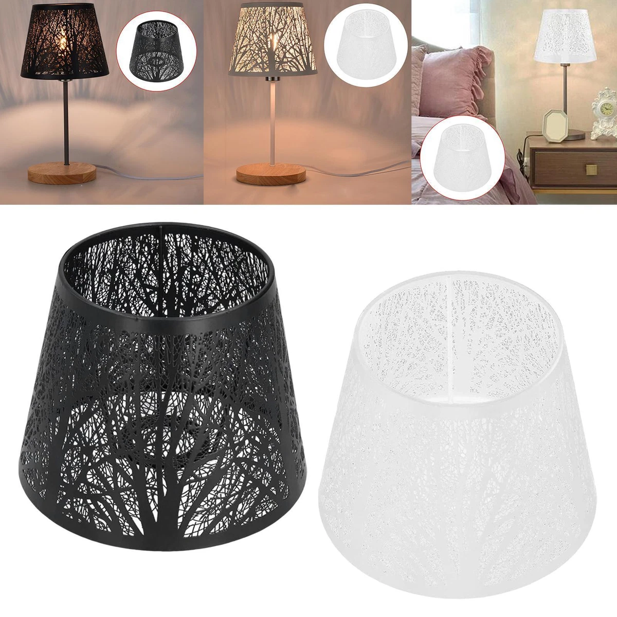 Metal table lamp on sale shades
