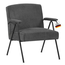 Relaxsessel Loungesessel Polsterstuhl Armlehne Cord Designer Vintage Stanford