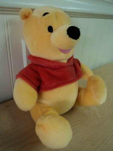 Mattel Disney Winnie The Pooh Plush Toy Doll 9" Vintage 2001 Stuffed Animal VGUC - Picture 2 of 5