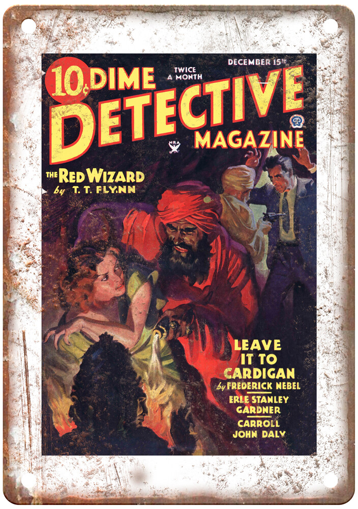 1934 Pulp Cover Dime Detective v15 n03 Retro Look