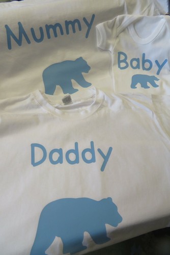 T-Shirt Mama, Papa, Baby Bär 3er Set - Bild 2 von 7