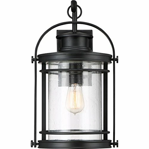 Quoizel BKR8410K 1-Light Booker Outdoor Lantern in Mystic Black - Picture 4 of 7