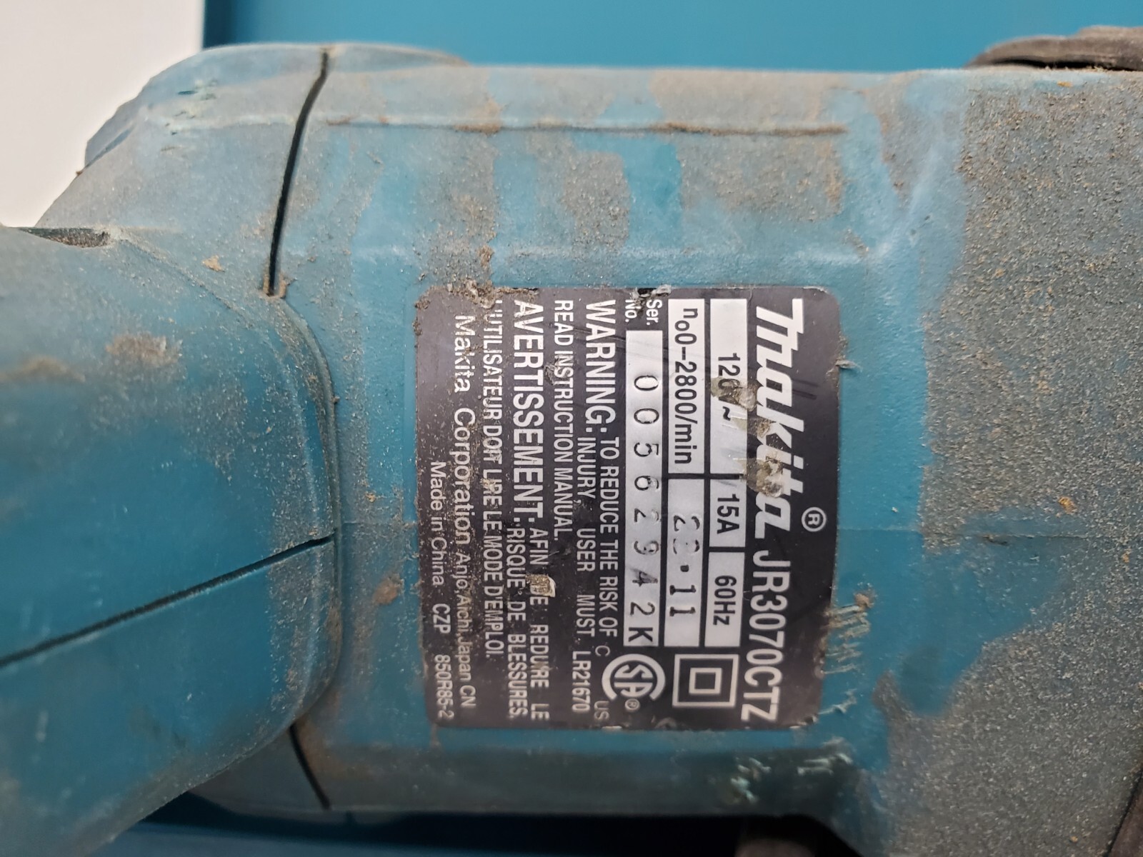 Makita JR3070CTZ 15 AMP Reciprocating Saw W/ Case CORDED (1288911 AR