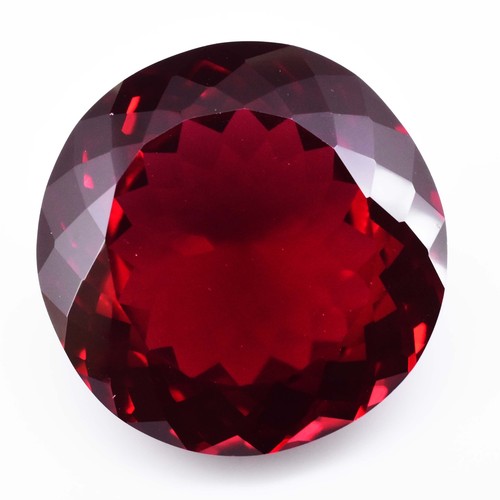 51.15 Cts Natural Red Pyrope Garnet Round Cut Loose Gemstone, Mozambique