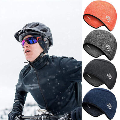 2X Warme Mütze Helm Unterziehmütze Unterhelmmütze Fleece Fahrrad Ski Winter ZC