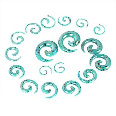 12-18PCS Acrylic Spiral Taper Stretching Kit Ear Gauges Expander Plugs 14G-20MM