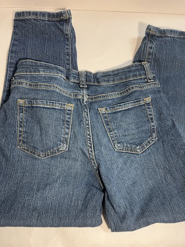 Cat and Jack Girls High Rise Ankle Straight Jeans- Medium Wash Size 10 - Picture 5 of 7