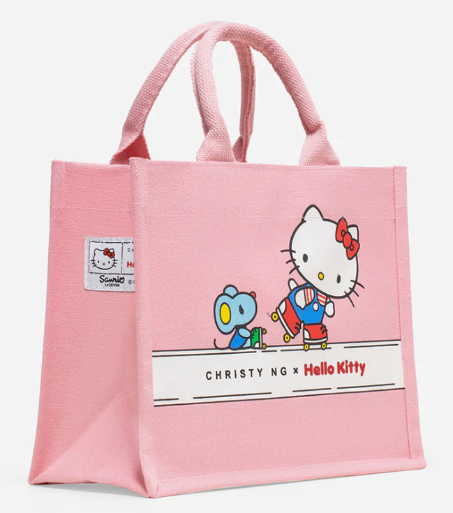 トートバッグ CHRISTY NG HELLO KITTY TOWN GROCERY TOTE Hello Kitty Grocery Bag Tote Bag Sanrio x Christy Ng Limited