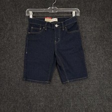 Levis 511 Shorts Boys 8 Slim Blue Casual Stretch Denim Pants Logo Youth 25x8
