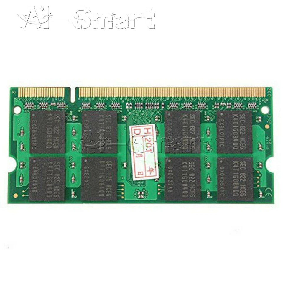2GB DDR2 667MHz PC25300 SODIMM 200Pin Notebook Laptop Memory RAM SDRAM Memory - Image 2 of 4