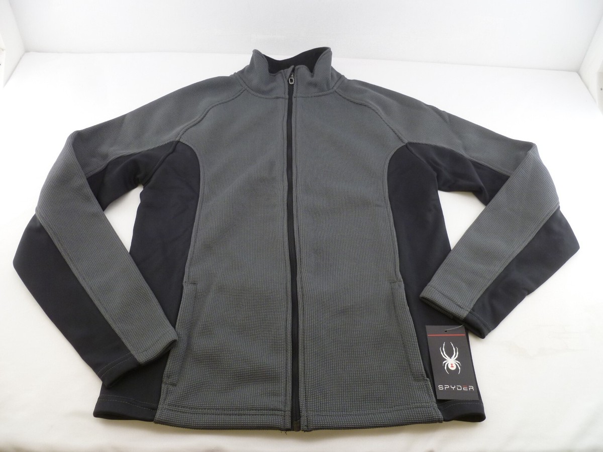 NEW Men's Spyder Constant Full Zip Sweater Jacket-Small, Black