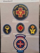 5 UdSSR Russland CCCP Russia Rot Kreuz Sanit&auml;tsdienst Milit&auml;rarzt &Auml;rmelabzeichen