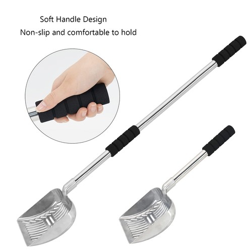 Cat Litter Scoop Metal Cat Litter Scooper Long Handle Cat Scoop Detachable St... - Picture 4 of 7