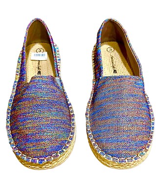 American eagle big US Size 3 girls glitter slide on shoes FREE Return NEW No Box