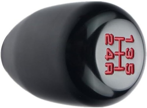 Car 5 Speed Manual Gearbox Shift Knob M12x1.25 Screw On Aluminum Black - Picture 4 of 6
