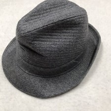 DOBBS Fifth Ave Wool Fedora Hat Men 7 Gray Wool Blend Resistol Homburg Trilby
