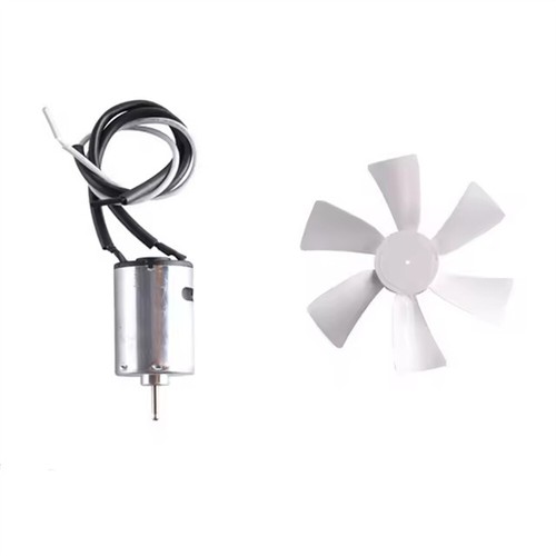 1 Set 6 inch 10W 0.8A RV Vent Fan Blade with 12V RV Vent Motor D-Shaft - Zdjęcie 3 z 6