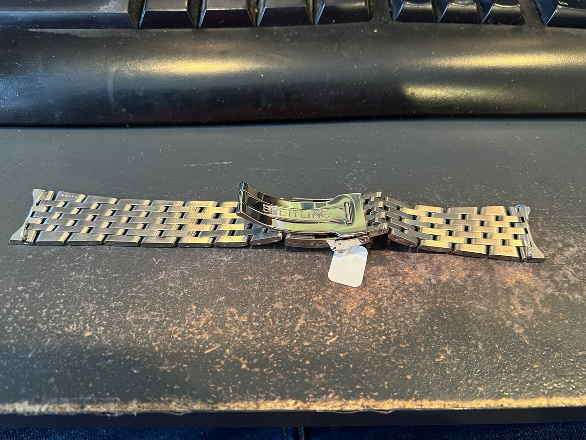 美品 BREITLING Navitimer 純正ステンレスブレス ラグ幅22 Breitling Old Navitimer 22mm 431a Stainless Steel Bracelet