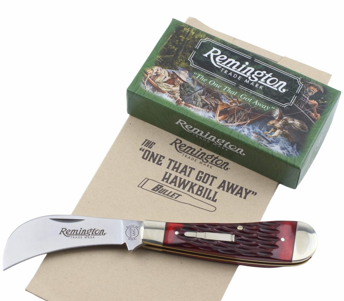 『希少』ナイフ本 REMINGTON BULLETKNIVES Remington 2023 Hawkbill Bullet Folding Knife One That Got Away | eBay