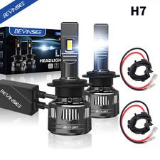 Faros LED bombillas con clip adaptador de enchufe para VW Fit Golf para Jetta MK7 MK6 H7
