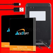 High Quality 2x 4600mAh Durable Battery Charger Cable f Samsung Galaxy J2 S260DL