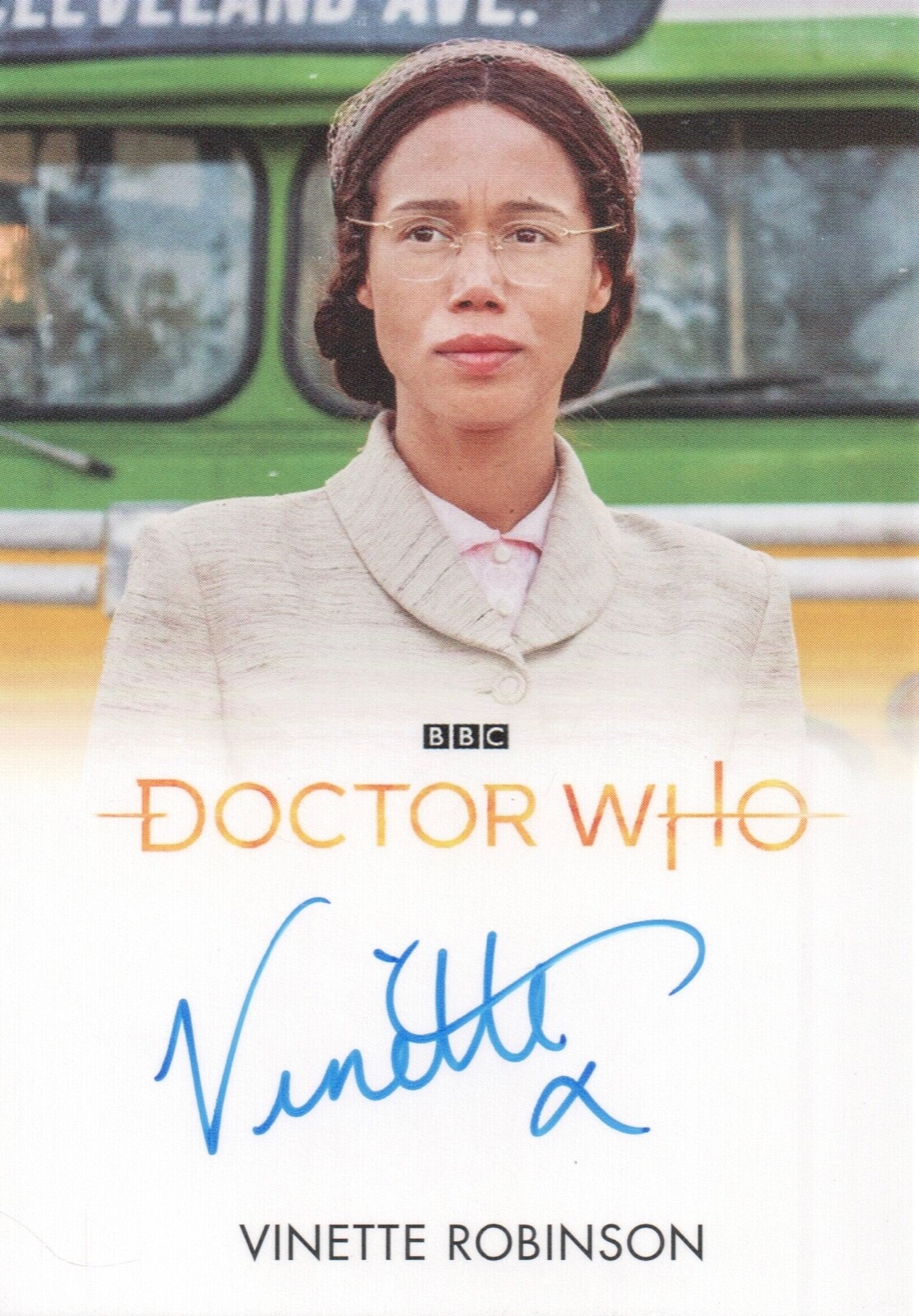 Doctor Who Series 11 & 12, Vinette Robinson (Rosa) Full Bleed Autograph Card