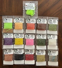 Solid Tinsel and Krystal Chenille - Hareline