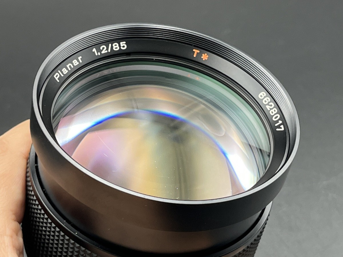 Contax Planar 85mm f1.2 AEG 50th コンタックス Top MINT] CONTAX Carl Zeiss Planar 85mm f/1.2 AEG 50th