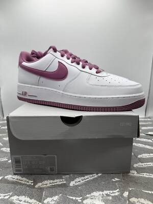 Nike Air Force 1 '07 Men's Size 12.5 Shoes White Light Bordeaux DH7561-101