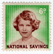 (I.B) National Savings : Princess Anne 6d (1960)