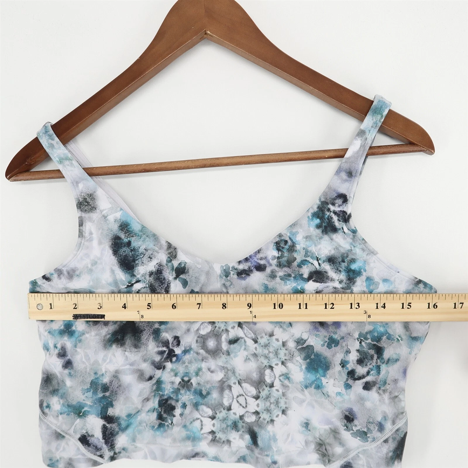 lululemon align kaleidofloral built in bra nulu no inserts tank-top