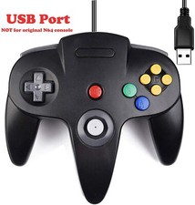 Retro 64-Bit Gamepad USB N64 Controller Kontroller Joystick Für PC Mac Raspberry