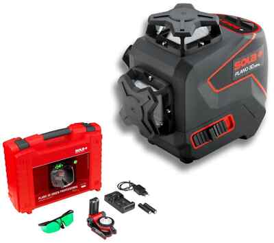 SOLA PLANO 3D GREEN PROFESSIONAL 360° GrünLinienlaser mit Wandhalterung 71017201