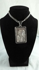 Silver Batman Joker Card Necklace Pendant Chain